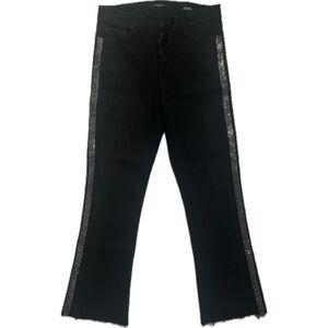 See video!- NWOT - Fidelity Jean Juniper - High Crop - Rhinestone Detail